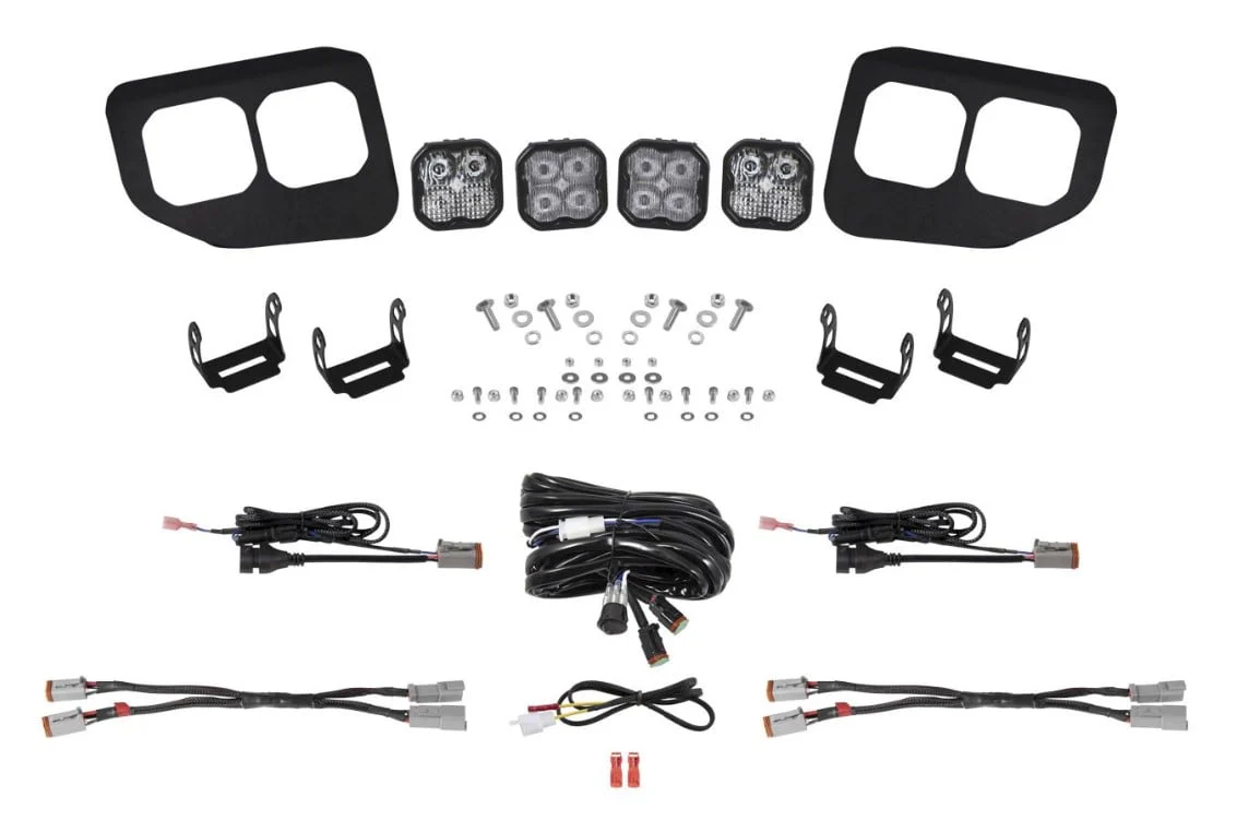 Diode Dynamics SS3 Stage Series Fog Light Pocket Kit  | 20-22 Ford Superduty - Image 4