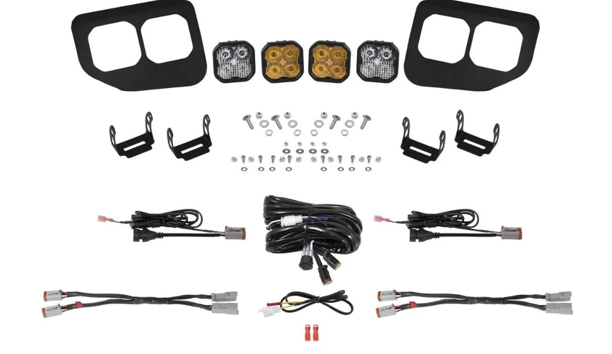 Diode Dynamics SS3 Stage Series Fog Light Pocket Kit  | 20-22 Ford Superduty - Image 7