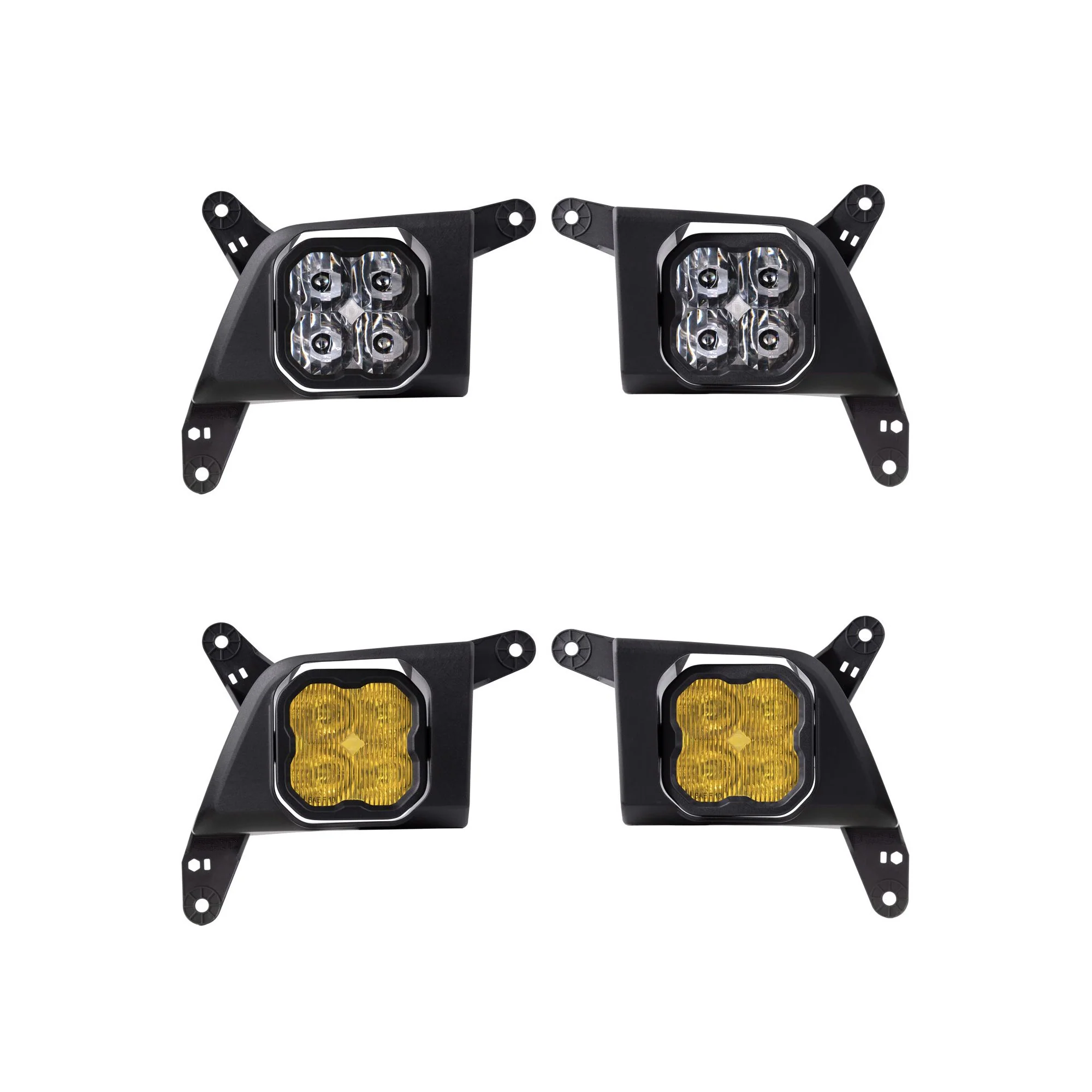 Diode Dynamics SS3 Type SV2 Fog Light Kit with Amber Backlight 19-23 Chevrolet Duramax - Image 3