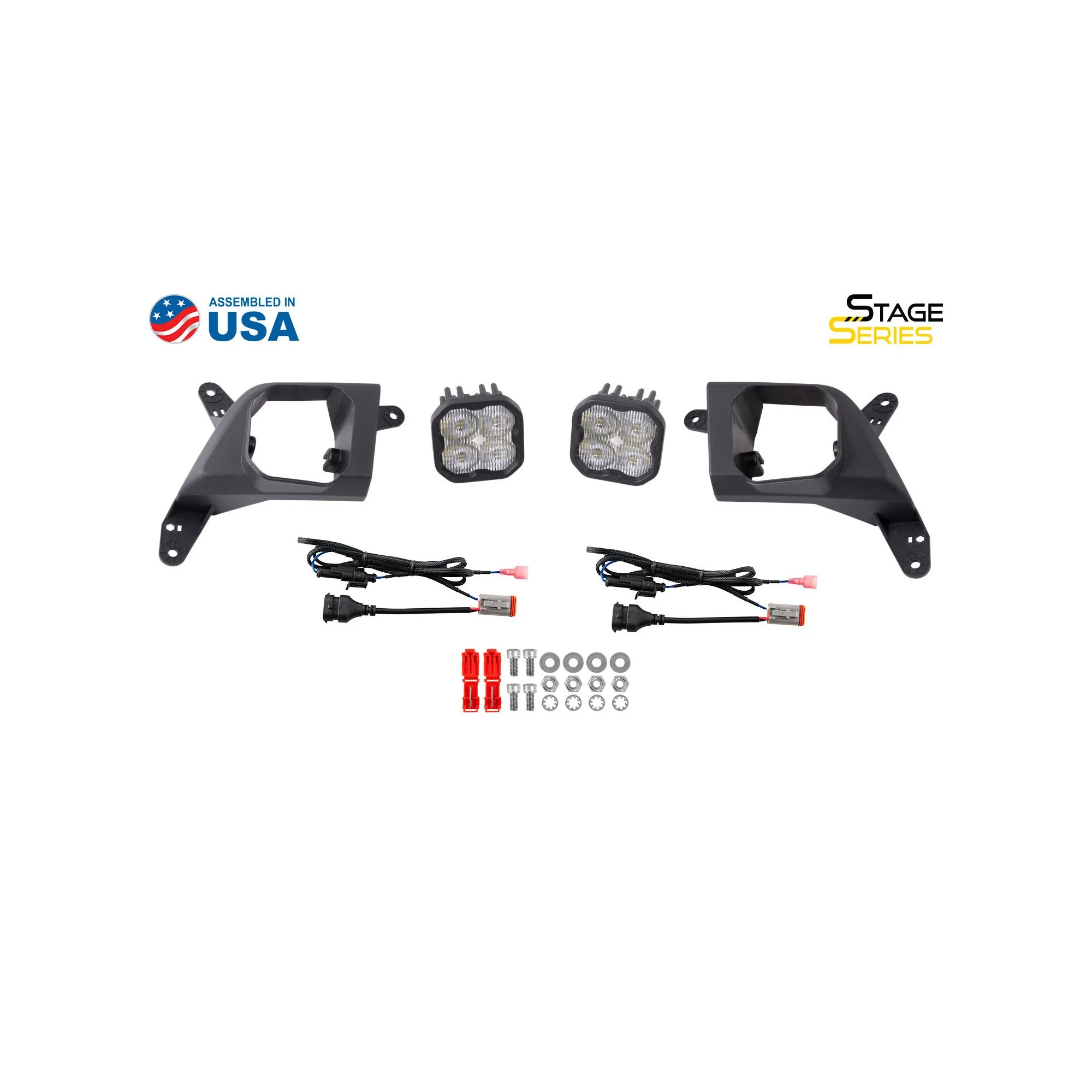 Diode Dynamics SS3 Type SV2 Fog Light Kit with Amber Backlight 19-23 Chevrolet Duramax - Image 4