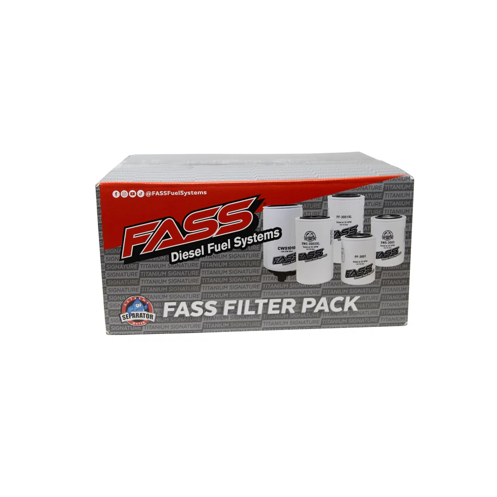 FASS Fuel Systems Titanium/Signature Series Water Separator & Fuel Filter Fleet Pack - Image 2