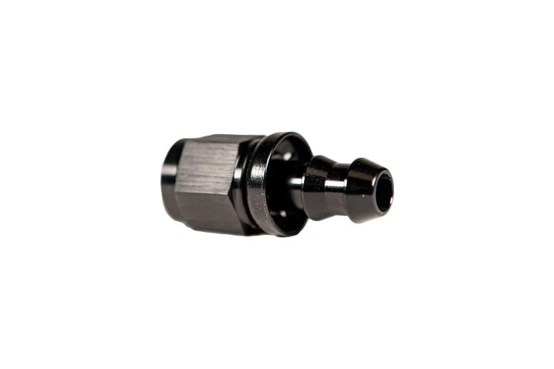 Fleece Performance -6 Straight to Hose Barb Black Anodized Fitting - Image 2