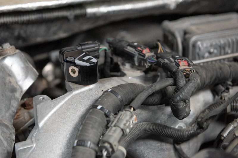 Fleece Performance MAP Sensor Spacer With Boost Reference Port 17-24 GM 6.6L Duramax L5P - Image 5