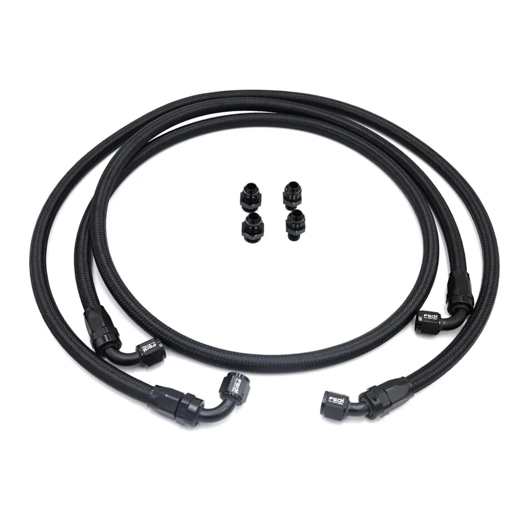 Full Send Diesel Braided Replacement 48RE Swap Bypass Transmission Line Kit 13-18 Ram 6.7L Cummins