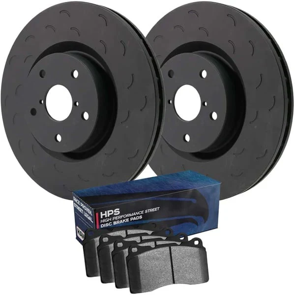 Hawk Performance Talon Slotted Front Brake Rotor & HPS Pad Kit 01-10 GM 2500/3500