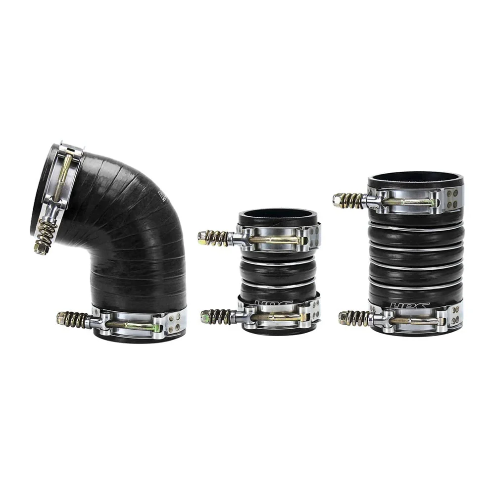 HPS High Temp Reinforced Silicone Intercooler Boot Kit 06-10 GM 6.6L Duramax LLY/LBZ/LMM - Image 3