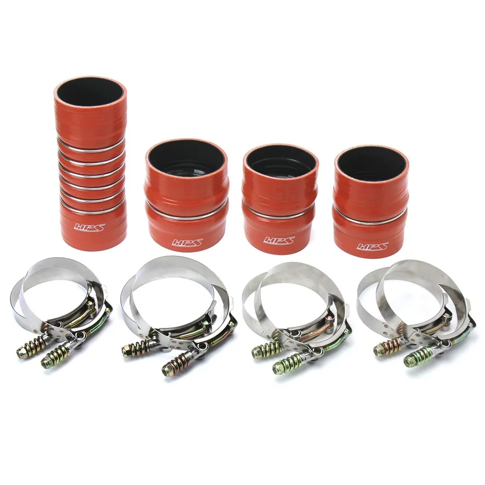 HPS High Temp Reinforced Silicone Intercooler Boot Kit 07.5-09 Dodge 6.7L Cummins - Image 2