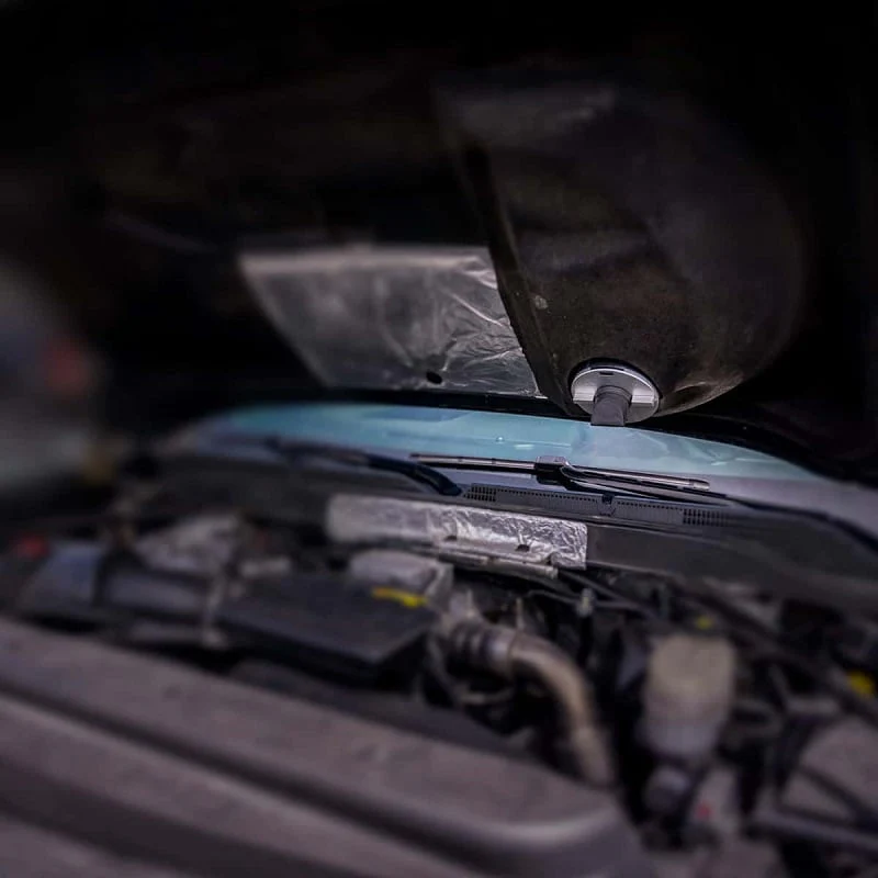 Industrial Injection Clear Anodized Billet Hood Drain Ring 17-19 GM 6.6L Duramax L5P - Image 4