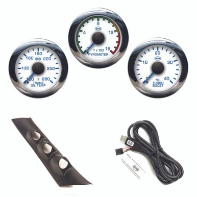 Isspro EV2 Pillar Kit With 3 Gauges 07.5-08 GM 6.6L Duramax No Speaker - Image 3