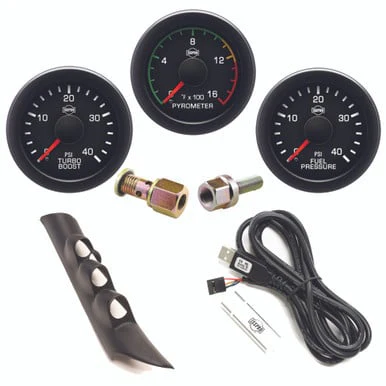 Isspro EV2 Pillar Kit With 3-Gauges 98-02 Dodge/Ram 5.9L Cummins With Speaker