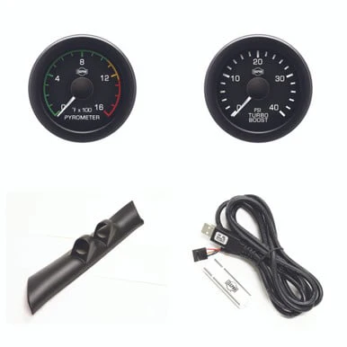 Isspro EV2 Pillar Kit With Pyrometer and Boost Gauges 92-97 Ford Superduty - Image 5