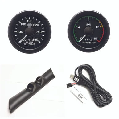 Isspro EV2 Pillar Kit With Pyrometer and Transmission Temp 98-02 Dodge/Ram 5.9L Cummins - Image 3