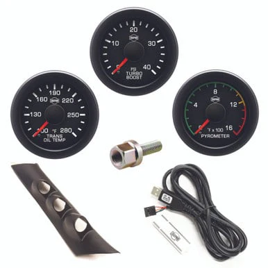 Isspro EV2 Pillar Kit With Pyrometer, Boost, and Transmission Temp 94-97 Dodge/Ram 5.9L Cummins
