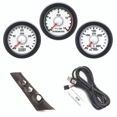 Isspro EV2 Pillar Kit With Pyrometer, Boost, and Transmission Temp Gauges 99-07 Ford SuperDuty - Image 4