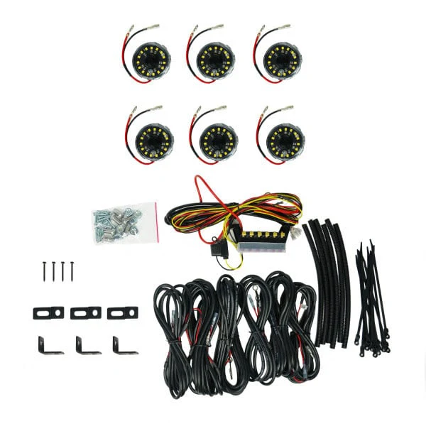 KC HiLites Cyclone V2 Rock Light Flood Beam 6 Light System - Image 3