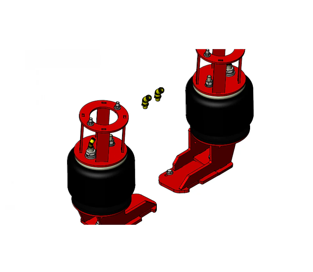 Kelderman 2-Stage Leveling Front Air Suspension Kit 17-22 Ford 6.7L F-250/350 4WD