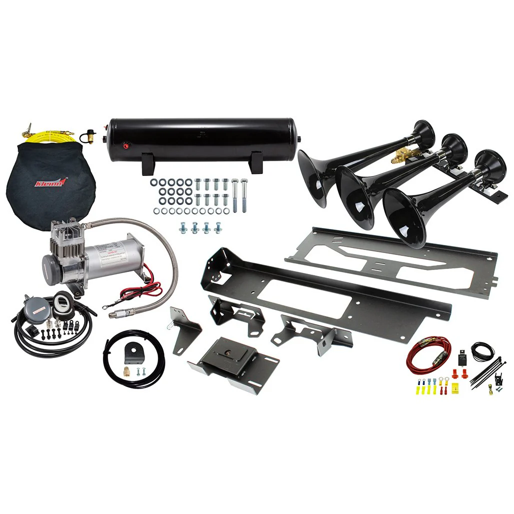 Kleinn Air Horns Bolt-On Air Horn and Onboard Air System 17-22 Ford Superduty F-250/350