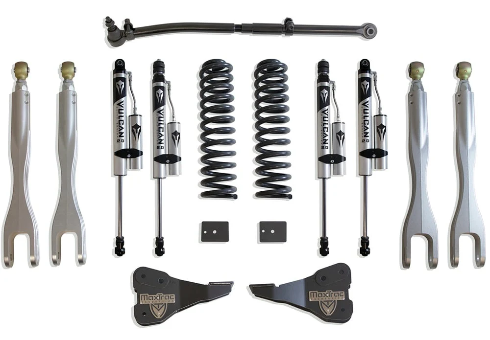 MaxTrac 2.5" Coil Spring | 4-Link | Shock Leveling Kit 17-22 Ford 6.7L Powerstroke F250/F350 4WD - Image 9