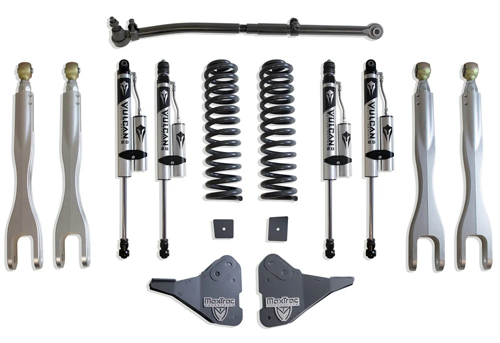 MaxTrac 2.5" Coil Spring | 4-Link | Shocks Leveling Kit 23-24 Ford 6.7L Powerstroke 4WD - Image 4