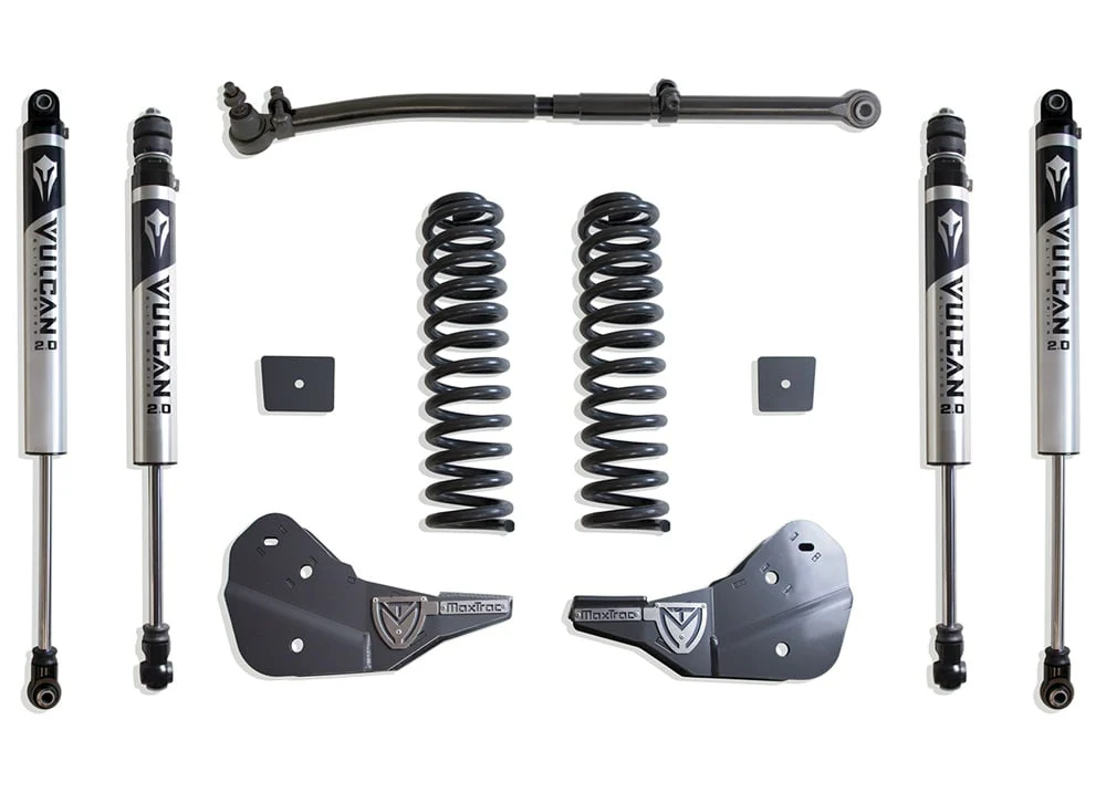 MaxTrac 2.5" Coil Spring Leveling Kit With Shocks 23-24 Ford 6.7L Powerstroke 4WD - Image 2