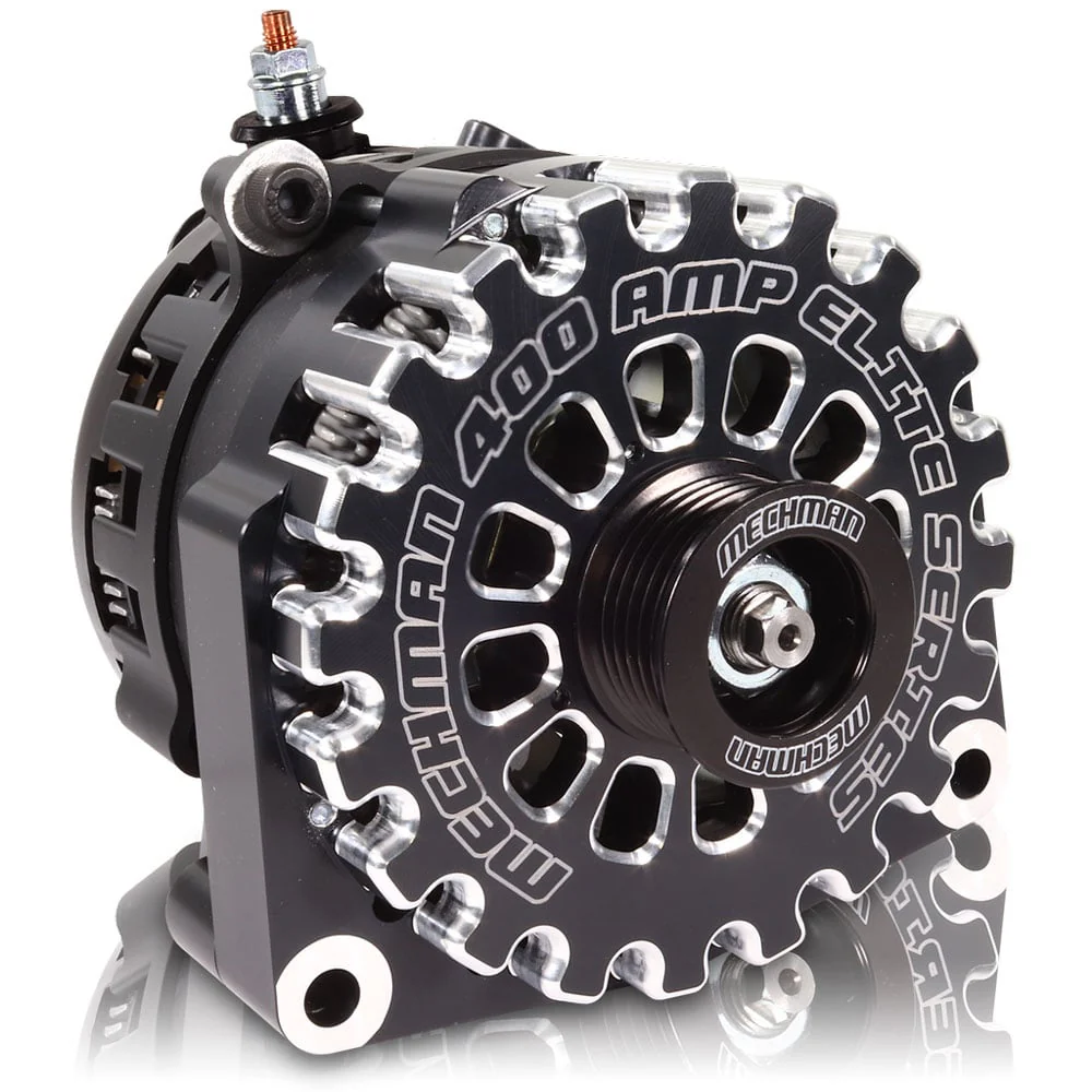 Mechman Large Case Billet 400 Amp High Output Alternator 01-07 GM 6.6L Duramax
