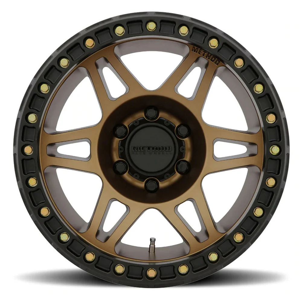 Method Race Wheels 106 | 17" Beadlock Wheel | Matte Black Machined Bronze - Image 7
