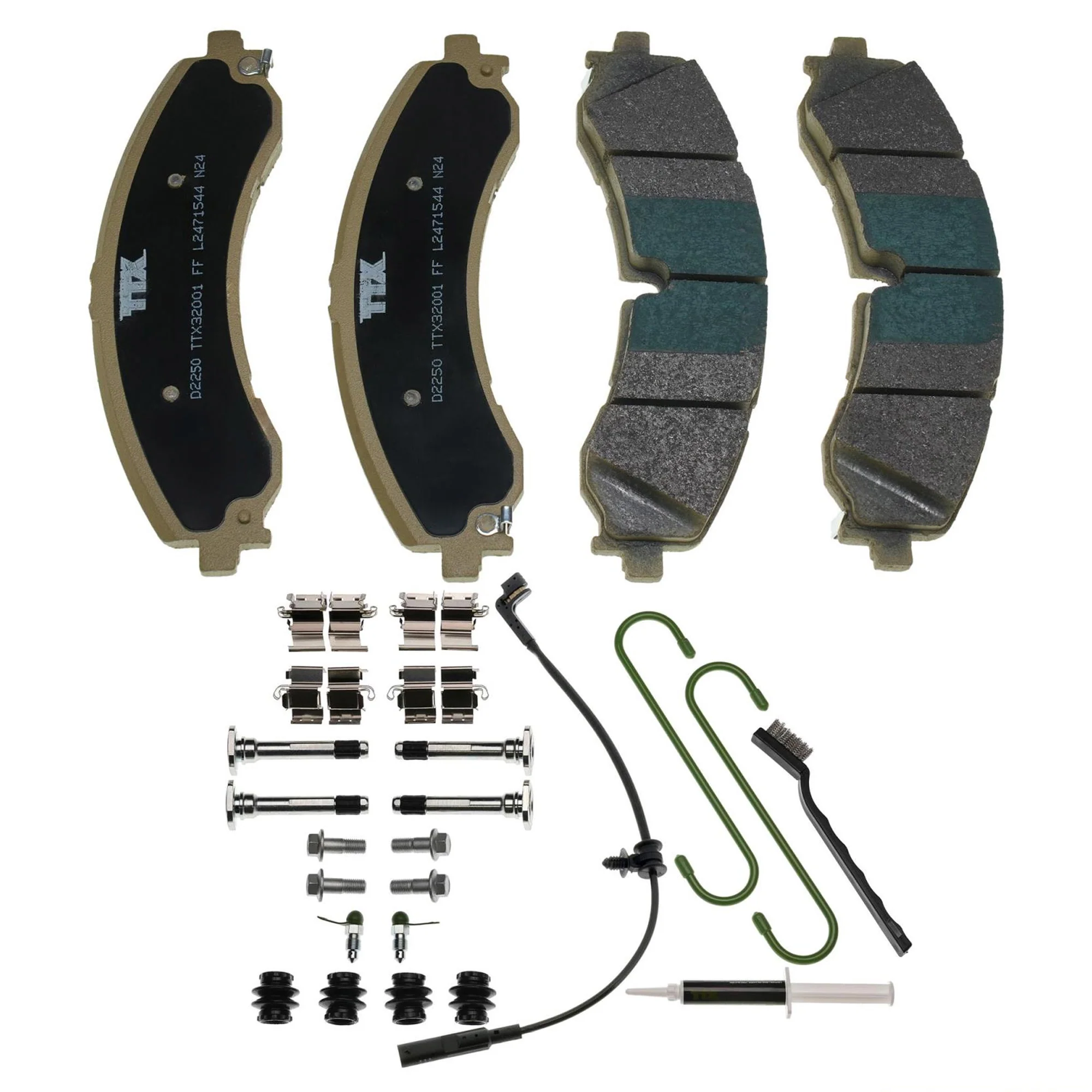 Mevotech TTX Premium Met Front/Rear Brake Pads 20-24 GM 2500HD/3500HD