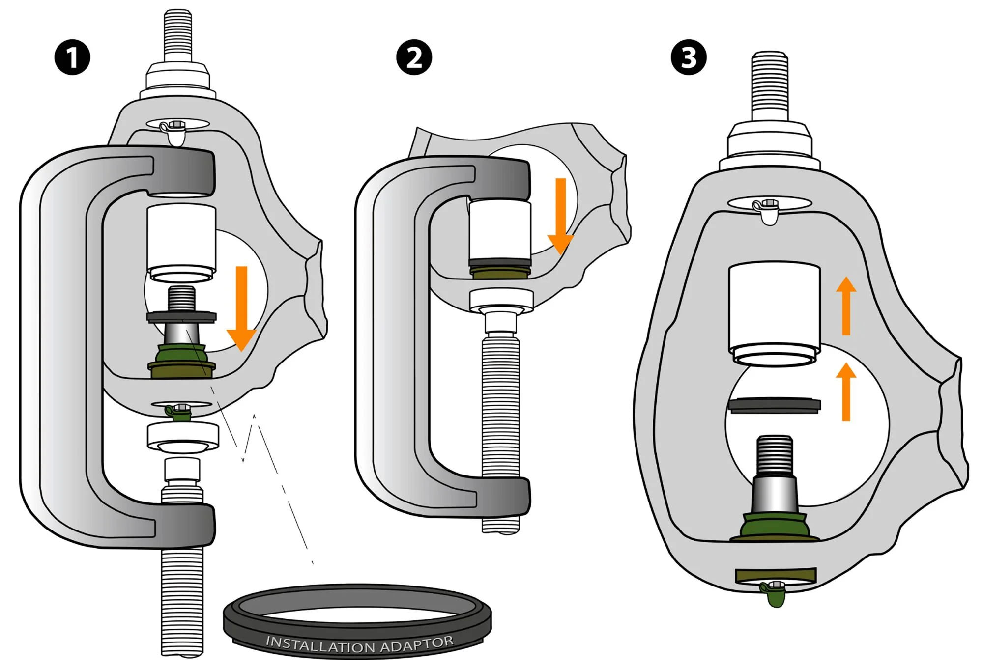 Mevotech TTX Suspension Lower Ball Joint 94-99 Ram 2500/3500 | 99-23 Ford F250/F350 - Image 6