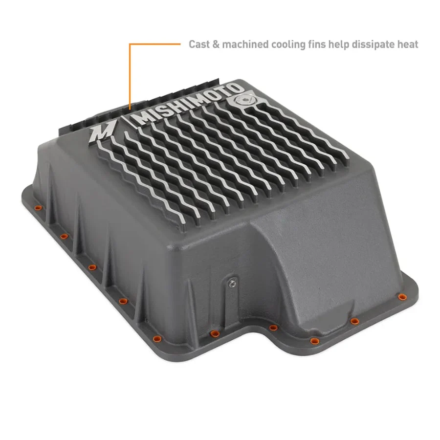 Mishimoto Deep Aluminum Transmission Pan 89-10 Ford 7.3L/6.0L/6.4L Powerstroke E4OD/4R100/5R110 - Image 2