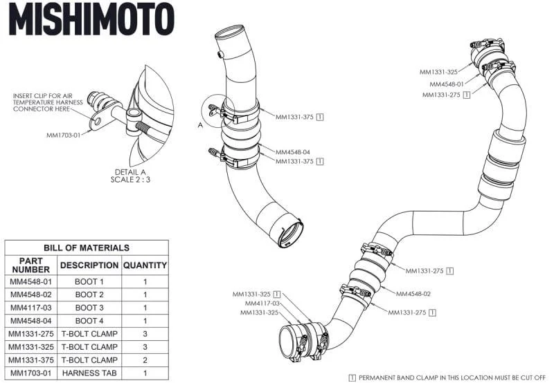 Mishimoto Factory-Fit Boot Kit 17-19 GM 6.6L Duramax L5P - Image 5