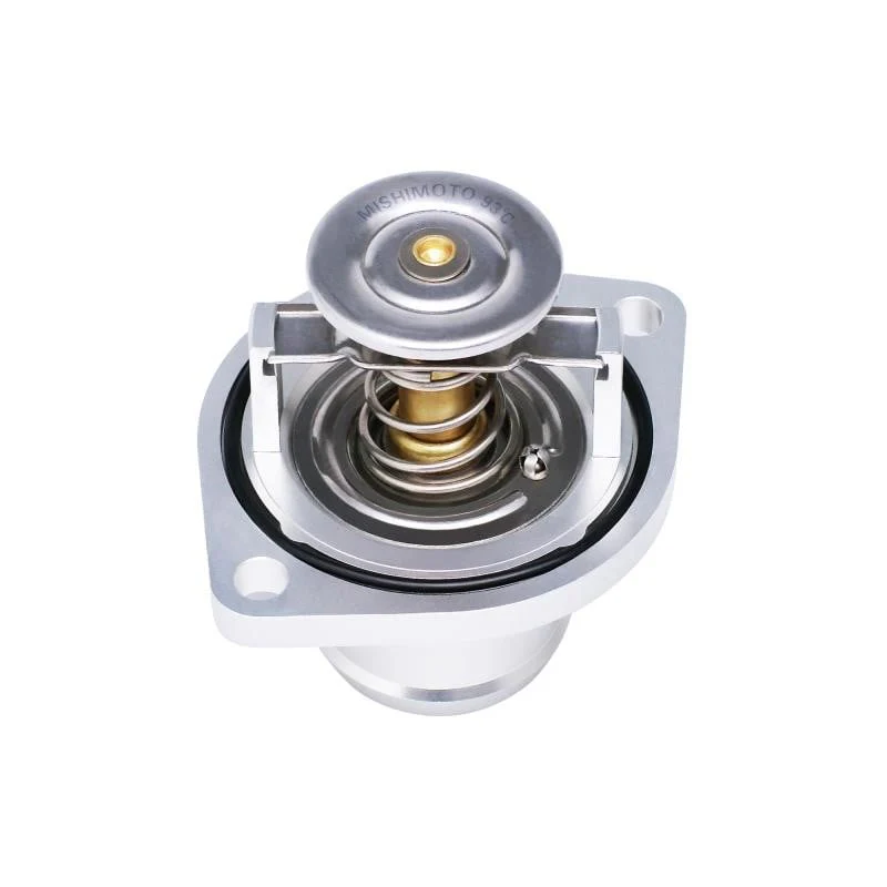 Mishimoto High Temperature Thermostat w/ CNC Housing 03-07 Ford 6.0L Powerstroke - Image 2