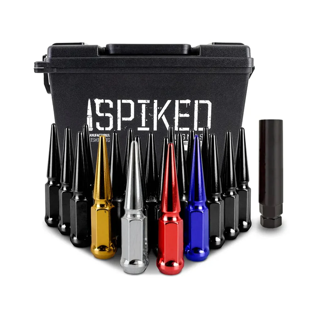 Mishimoto Steel M14 x 1.5 Spiked Lug Nuts | 32 Piece Kit