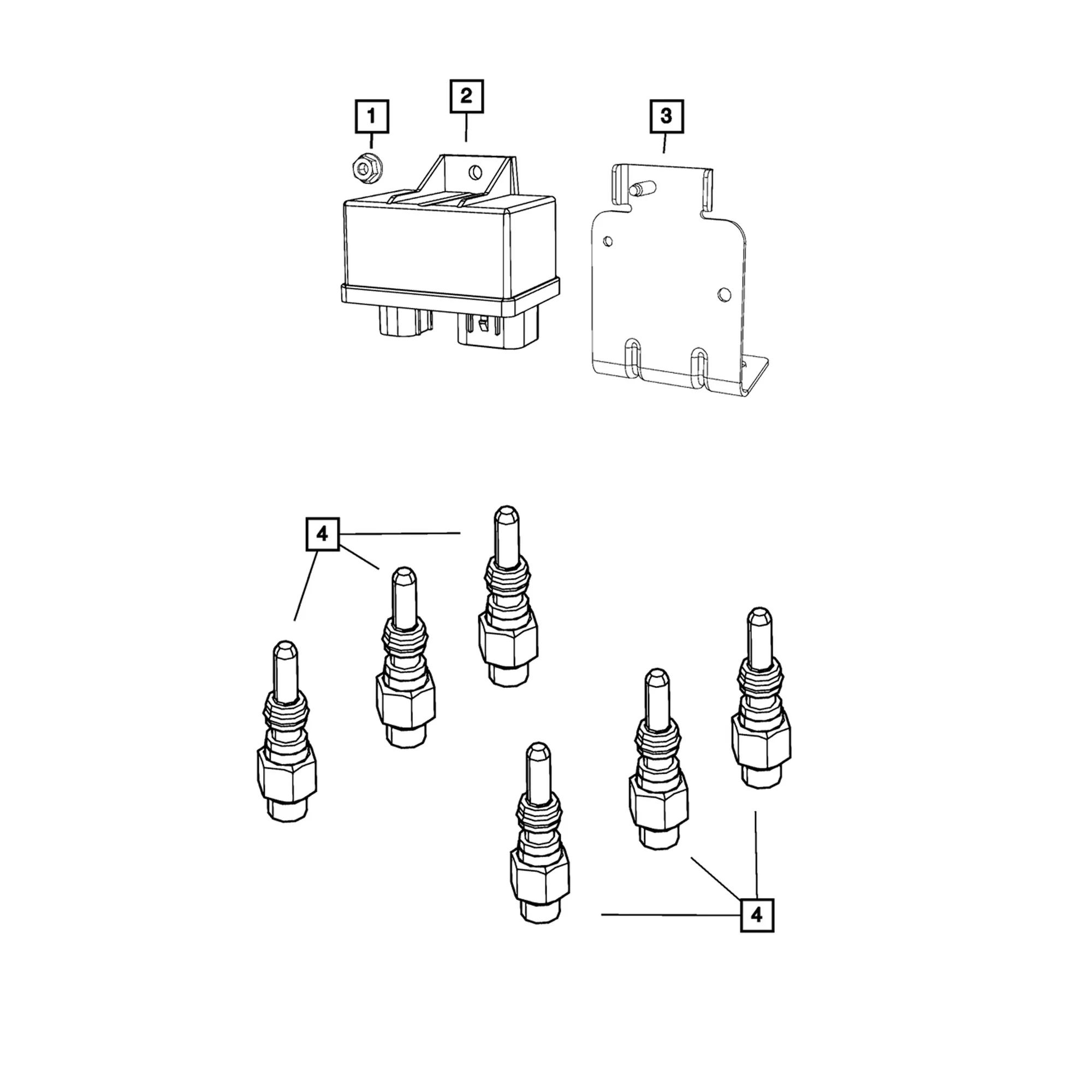 Mopar 68460484AB Glow Plug 14-18 Ram 3.0L EcoDiesel - Image 2