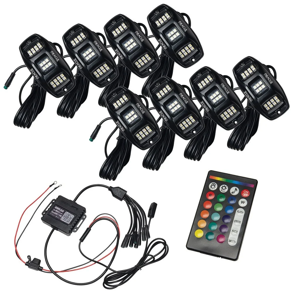 Oracle Lighting Colorshift RGB+W Underbody Wheel Well Rock Light Set - Image 3
