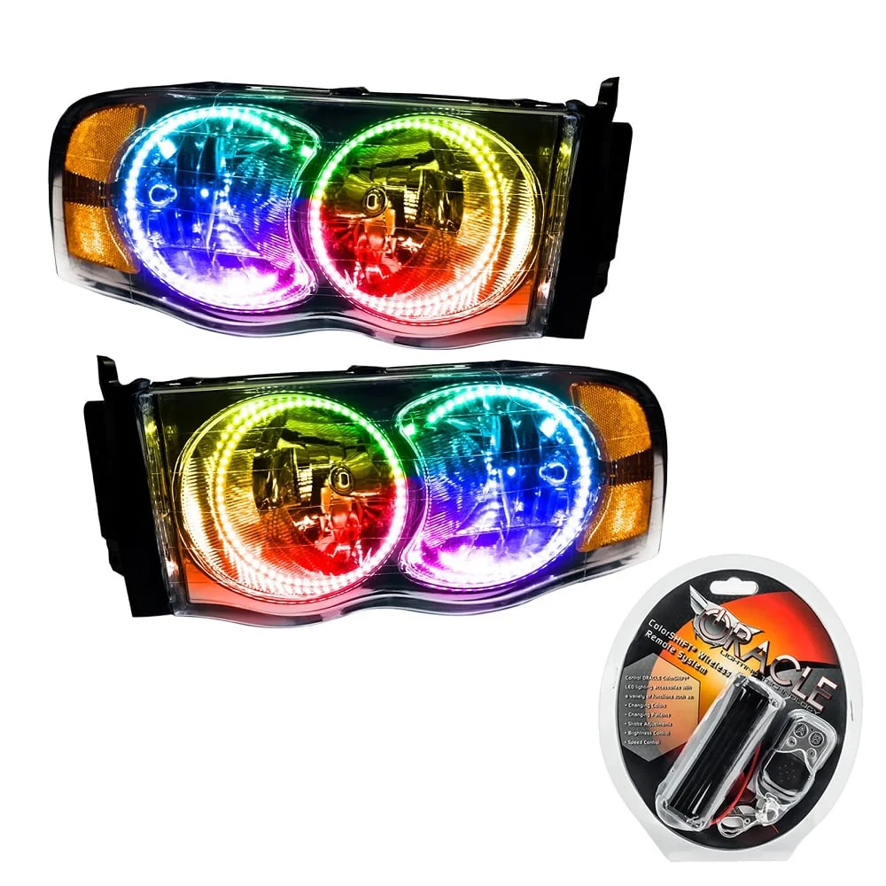 Oracle Lighting LED Pre-Assembled Halo Headlights 03-05 Ram 5.9L Cummins - Image 3