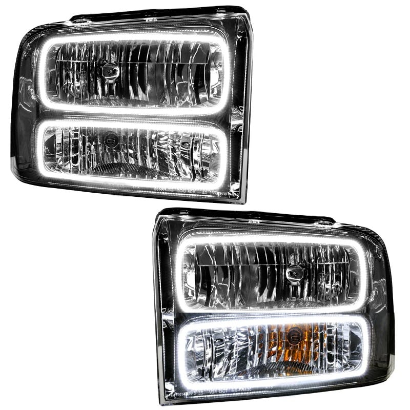 Oracle Lighting LED Pre-Assembled Halo Headlights 05-07 Ford 6.0L Powerstroke - Image 2