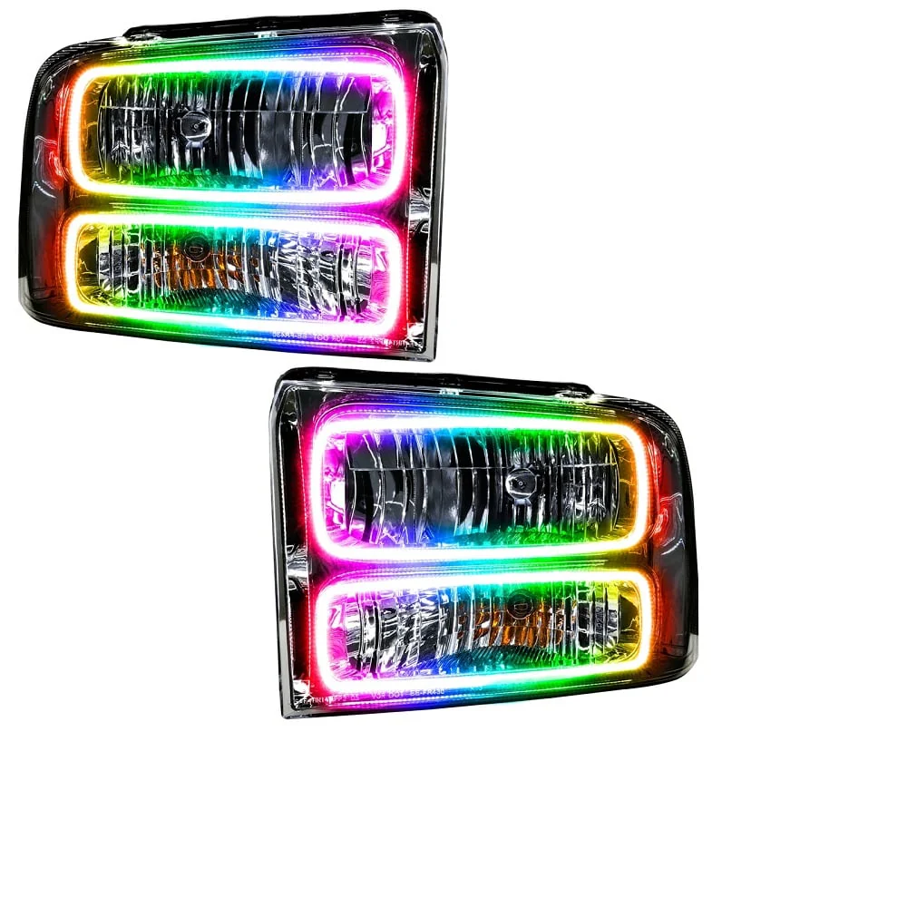 Oracle Lighting LED Pre-Assembled Halo Headlights 05-07 Ford 6.0L Powerstroke - Image 3