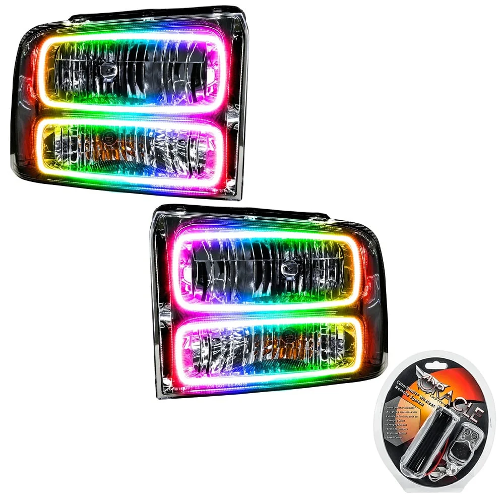 Oracle Lighting LED Pre-Assembled Halo Headlights 05-07 Ford 6.0L Powerstroke - Image 5