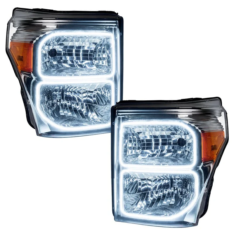 Oracle Lighting LED Pre-Assembled Halo Headlights 11-16 Ford 6.7L Powerstroke - Image 2