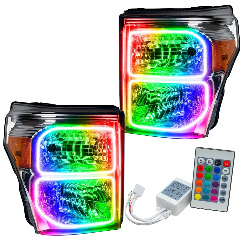 Oracle Lighting LED Pre-Assembled Halo Headlights 11-16 Ford 6.7L Powerstroke - Image 4