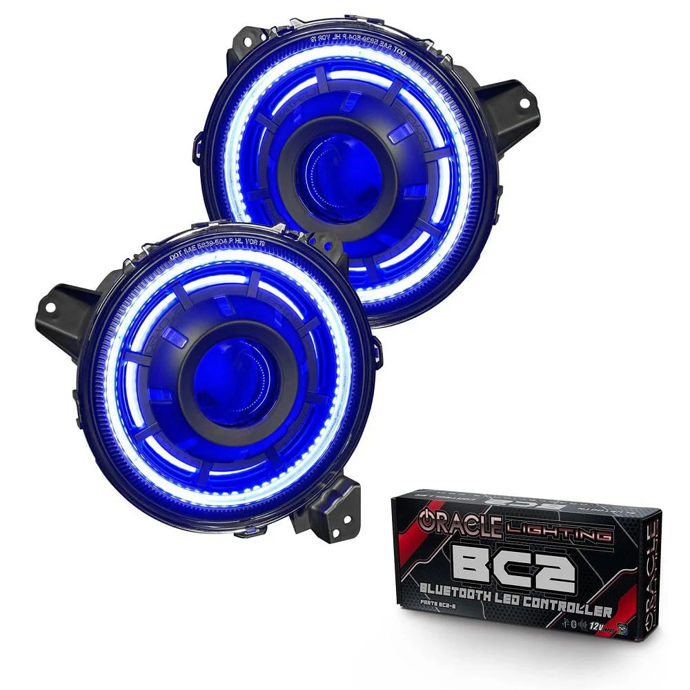 Oracle Lighting LED Pre-Assembled Halo Headlights 20-23 Jeep Wrangler JL / Gladiator JT - Image 9