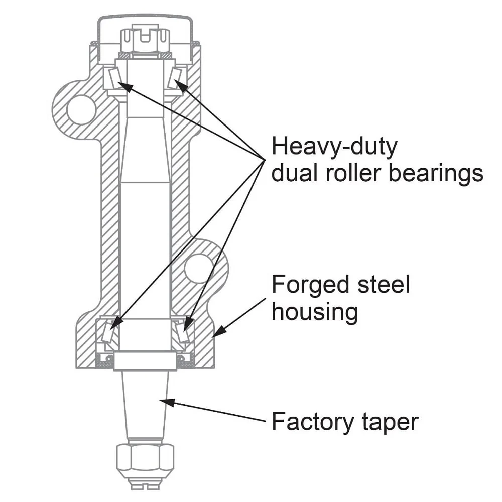 PPE 158040100 Forged Idler Pivot Assembly 01-10 GM 6.6L Duramax - Image 4