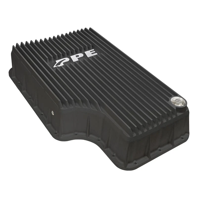 PPE 328052020 Heavy-Duty Deep Aluminum Transmission Pan (Black) 11-19 6.7L Ford Powerstroke