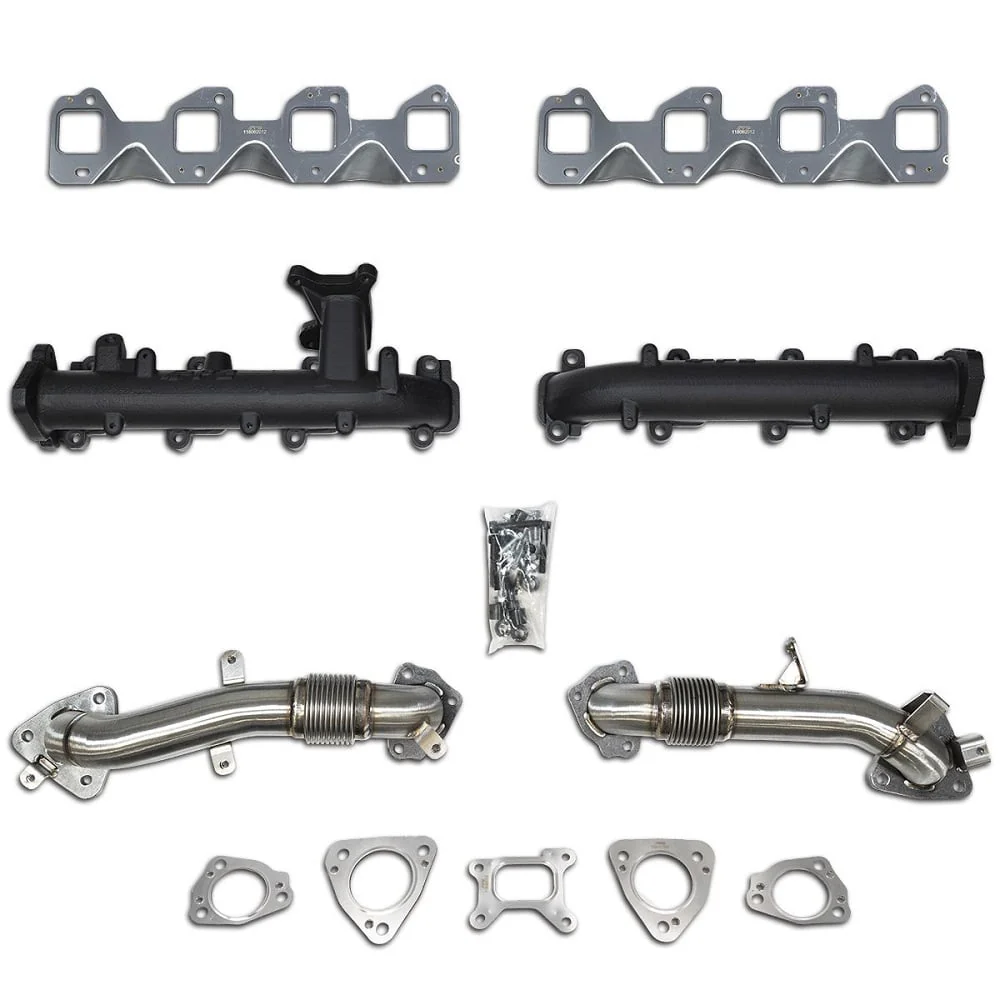 PPE High Flow Exhaust Manifolds with Up-Pipes 17-25 Duramax L5P - Image 8