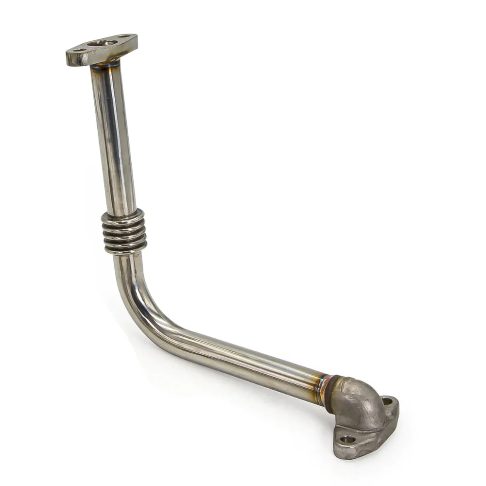 PPE Stainless Steel Turbo Oil Return Pipes 01-10 GM 6.6L Duramax - Image 3