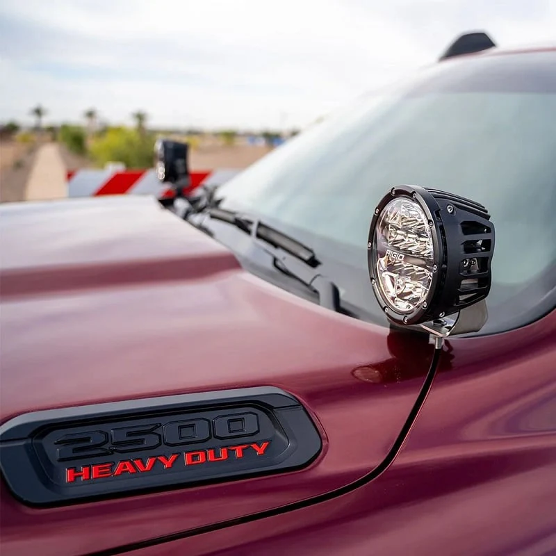 Rigid Industries 46720 A-Pillar 6" 360 Series LED Light Kit 19-23 Ram 2500 / 3500 - Image 6