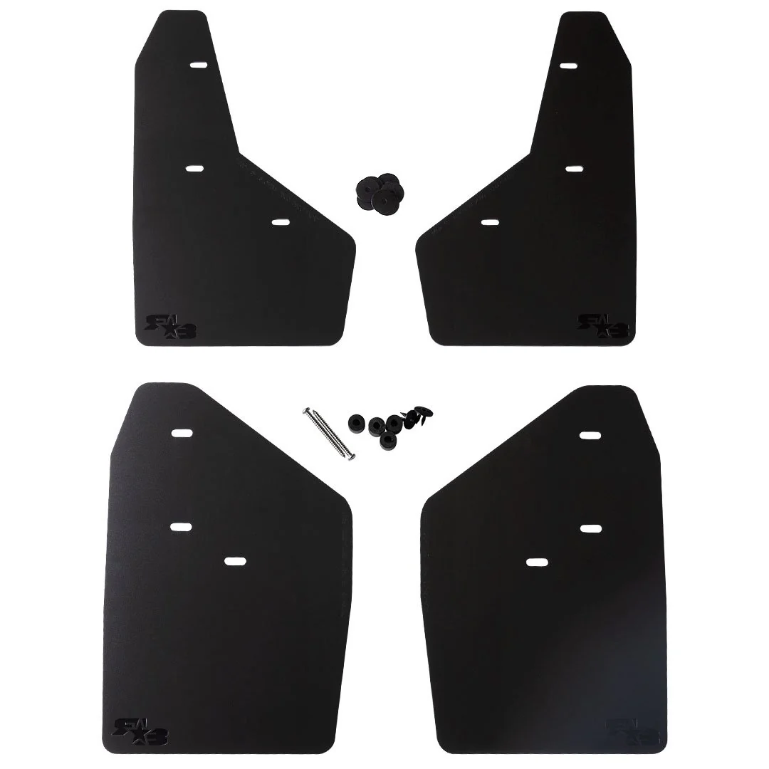 RokBlokz Black Mud Flaps (Set of 4) 15-18 Chevrolet 2500HD / 3500
