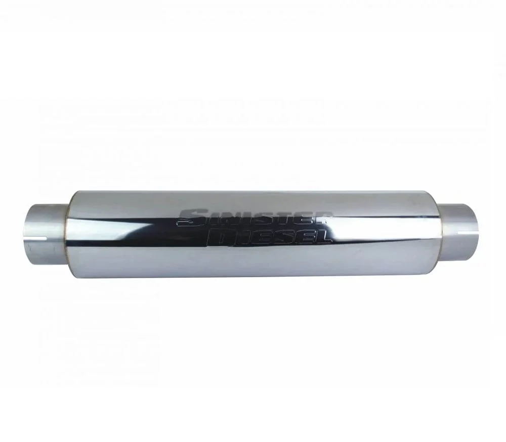 Sinister Diesel 4" Inlet/Outlet Universal Stainless Steel Muffler