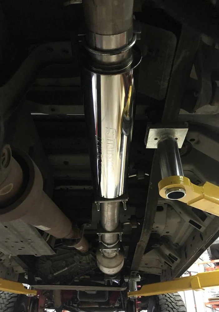 Sinister Diesel 5" Inlet/Outlet Universal Stainless Steel Muffler - Image 5