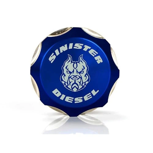 Sinister Diesel Blue Billet Fuel Cap 13-23 Ram 6.7L Cummins - Image 2